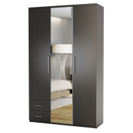 Для одежды, Шкаф трехдверный с зеркалом Комфорт МКЯ-32/1 105х45
