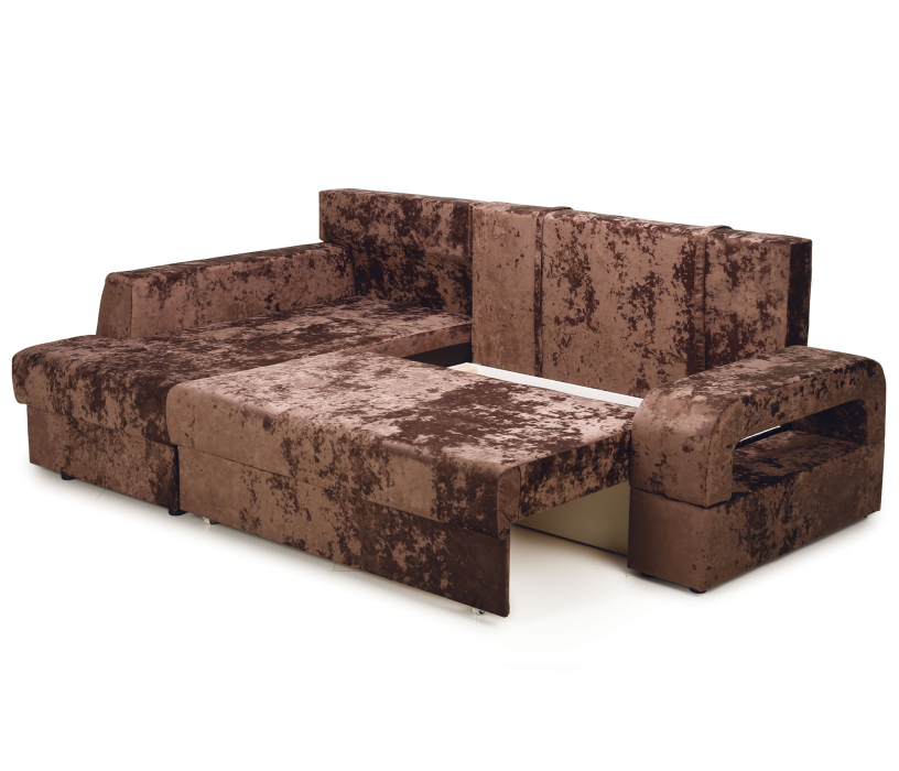 Диваны угловые в гостиную, Угловой диван Марго 1 левый, велюр