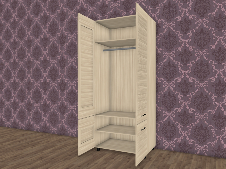 Шкафы двухстворчатые, Модульная система Камелия Шкаф ШК-2602