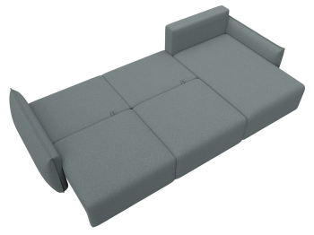 Диван угловой Лига-051 НПБ Лонг угол универсальный, рогожка Амур