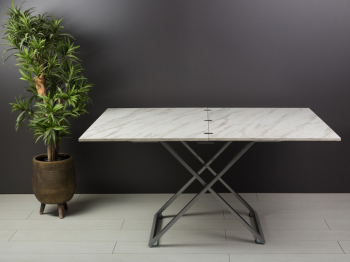 Стол трансформер Compact (серебро)