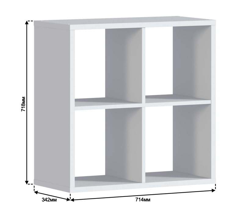 Стеллажи, Стеллаж Кито СБ-3241 Белый с дверцами