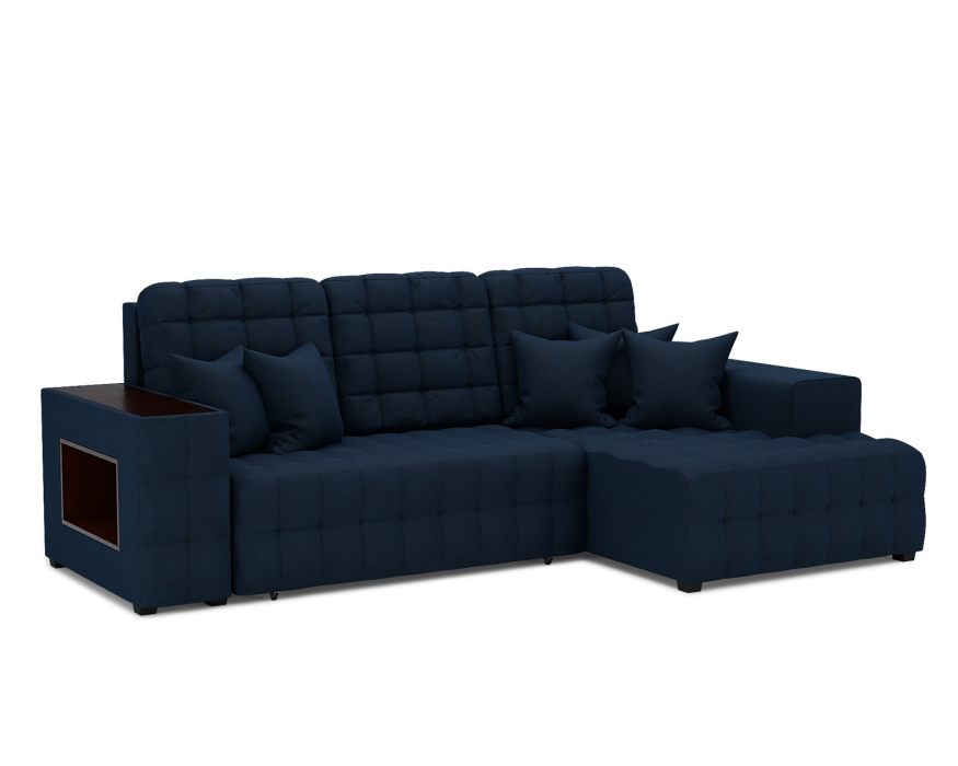 Диваны угловые в гостиную, Диван Мадрид Правый угол (Велюр)