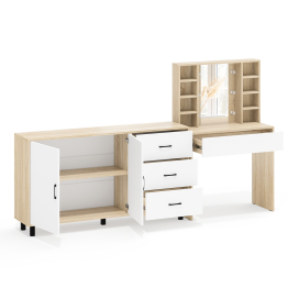 Косметический cтол с подсветкой и ящиком 115 и комод 123-1604