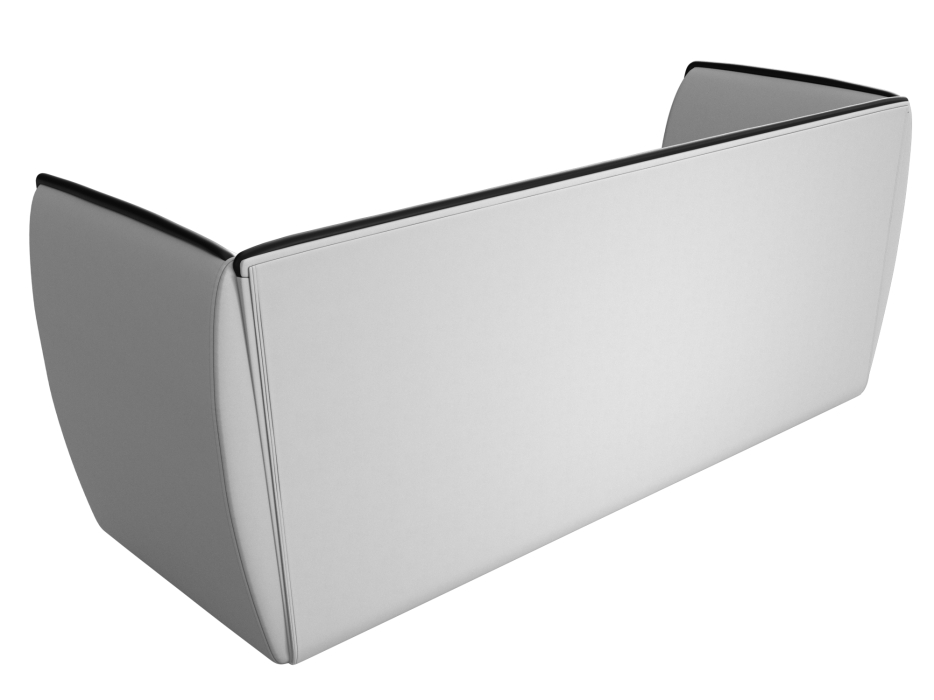 Дизайнерские диваны для гостиной, Прямой диван Бергамо 3-х местный, экокожа