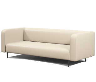 Диван офисный 3-х местный Акцент, экокожа