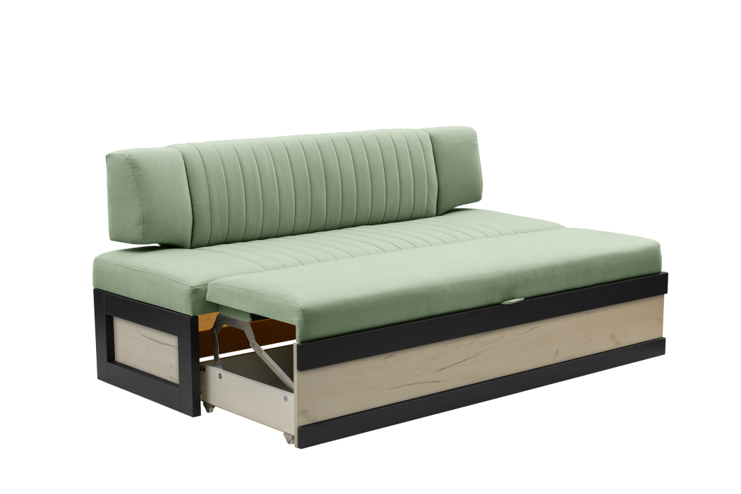 Диваны прямые кухонные, Прямой кухонный диван Парус 188 Дуб крафт белый