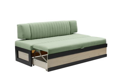 Прямой кухонный диван Парус 188 Дуб крафт белый