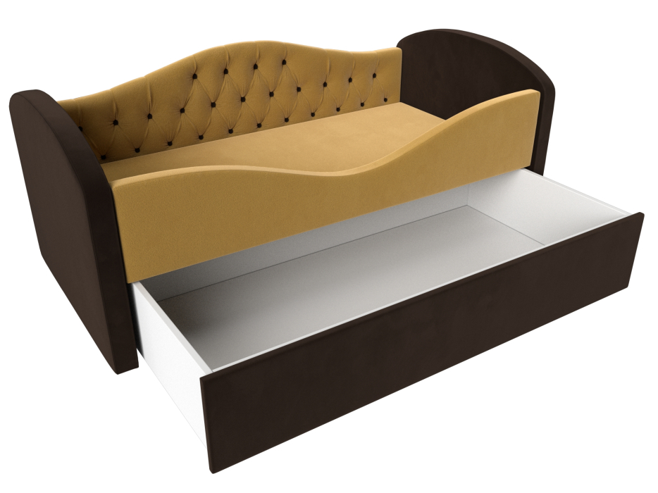 Кровати одноярусные, Детская кровать Сказка Люкс, микровельвет