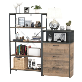 Открытый стеллаж с полками и комод с ящиками Трувор