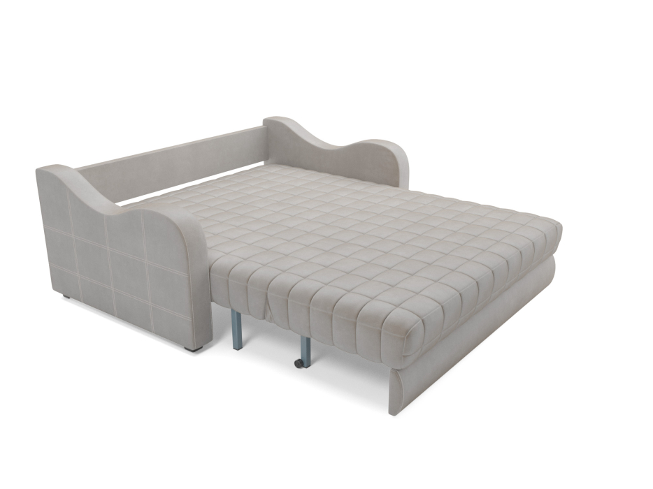 Диваны с ящиком для белья, Диван аккордеон Барон №4 НПБ 140х200 Бархат