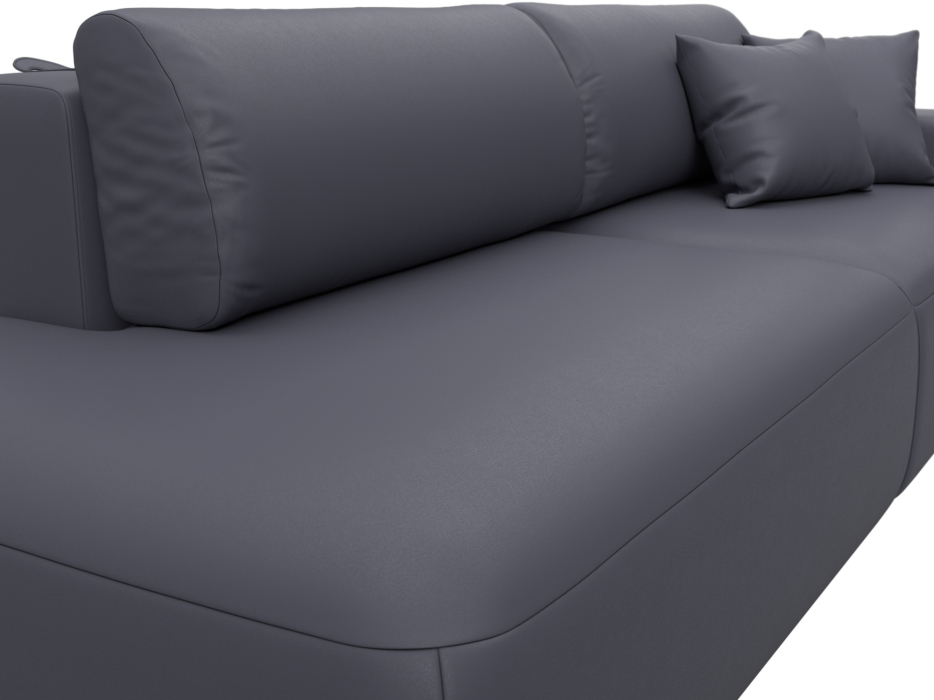 Диваны еврокнижки, Диван прямой Лига-036 НПБ Модерн подлокотник справа, экокожа GRIFON