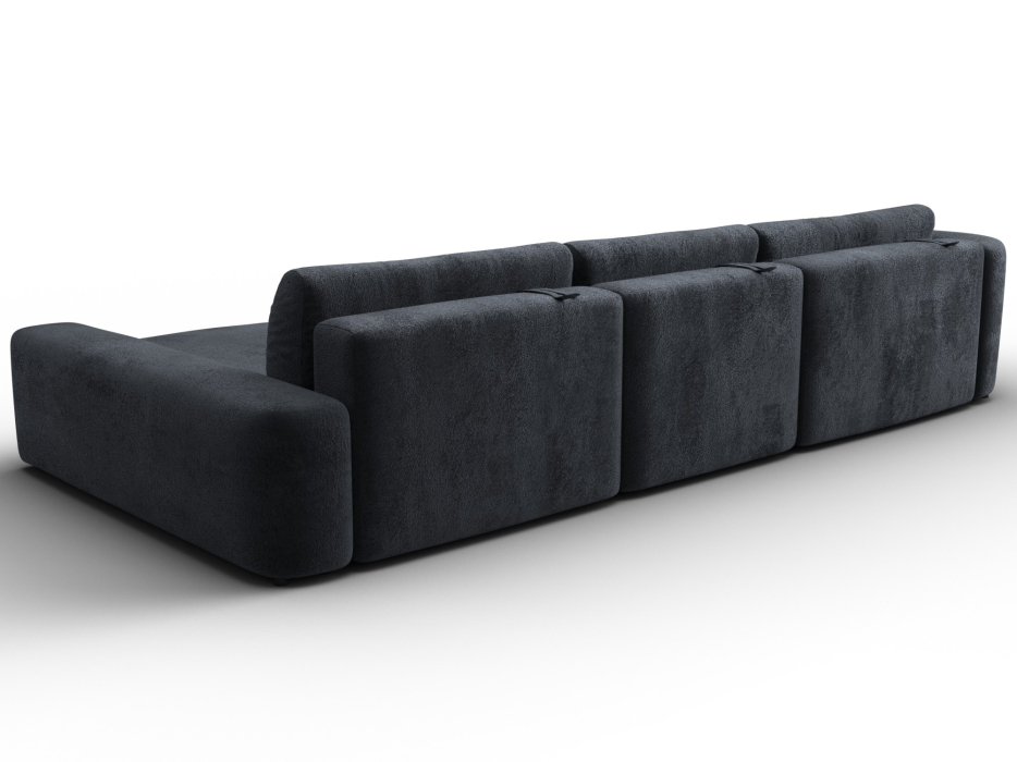 Диваны угловые в гостиную, Диван угловой Лига-066 НПБ Лонг угол правый, велюр TOWER