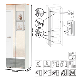 Шкаф для одежды и шкаф-пенал Октава