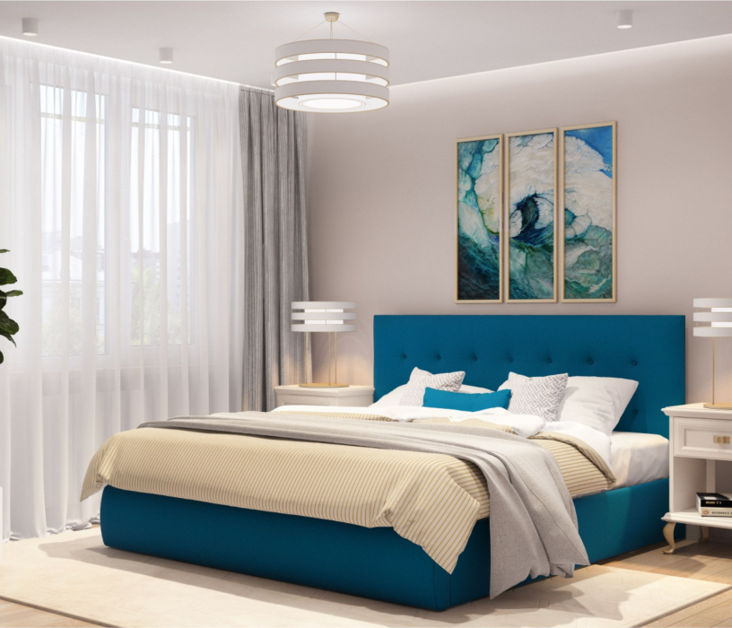 Мягкая кровать, Комплект для сна Selesta 1600 с подъемным механизмом