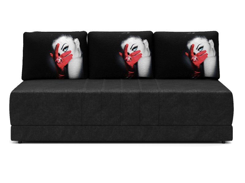 Диваны прямые, Диван-кровать Страйк, еврокнижка, велюр