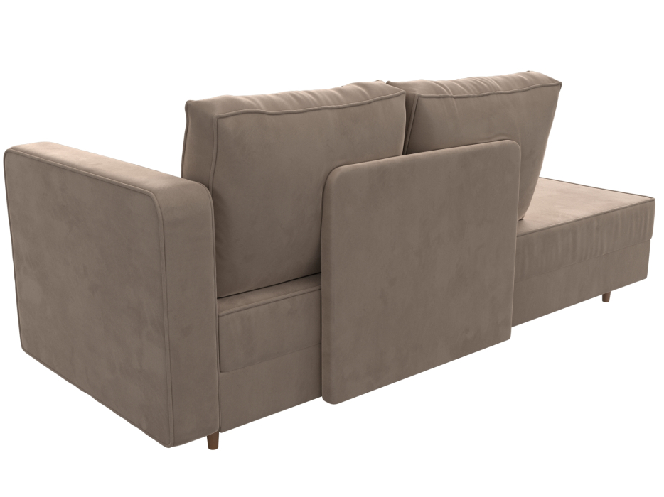 Кушетка кровать, Кушетка Прайм, велюр, правый угол