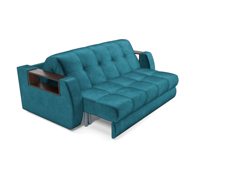 Диваны с ящиком для белья, Диван аккордеон Барон №3 НПБ 120х200 Бархат