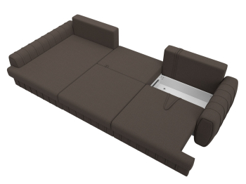 Диван угловой Лига-057 НПБ Лонг угол левый, рогожка Амур