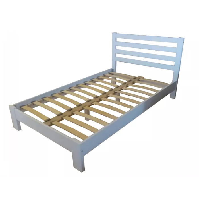 Кровати 140 см, Кровать НИКА 1,4х2, белый