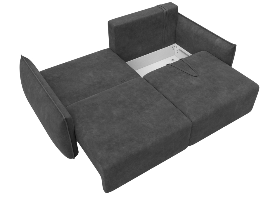 Диваны еврокнижки, Диван прямой Лига-051 НПБ, велюр BRUT