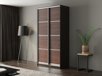 Шкаф-купе Айсберг 130 ВЕНГЕ (шамони темный/глухой)