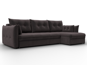 Диван угловой Лига-100 НПБ угол универсальный, велюр SEVEN