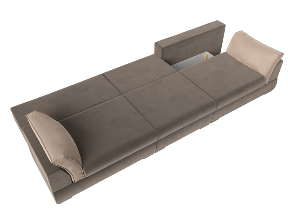 Диваны прямые кухонные, Прямой диван Пекин Long, велюр