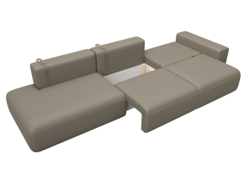 Диван прямой Лига-036 НПБ Модерн Лонг подлокотник справа, экокожа GRIFON