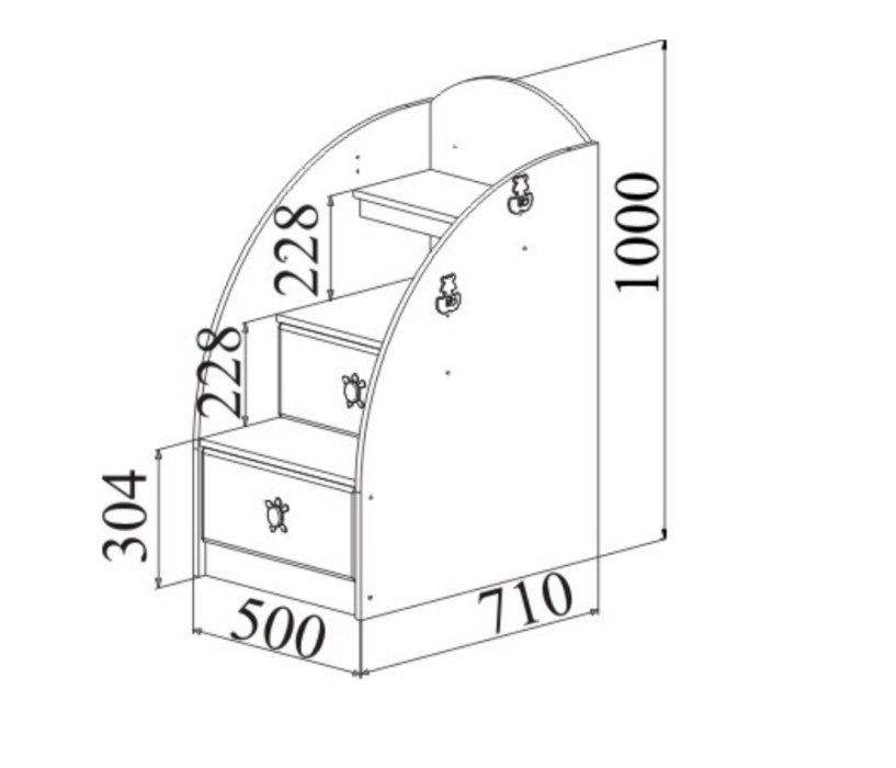 Маугли, Маугли МДМ-3 тумба комбинированная 