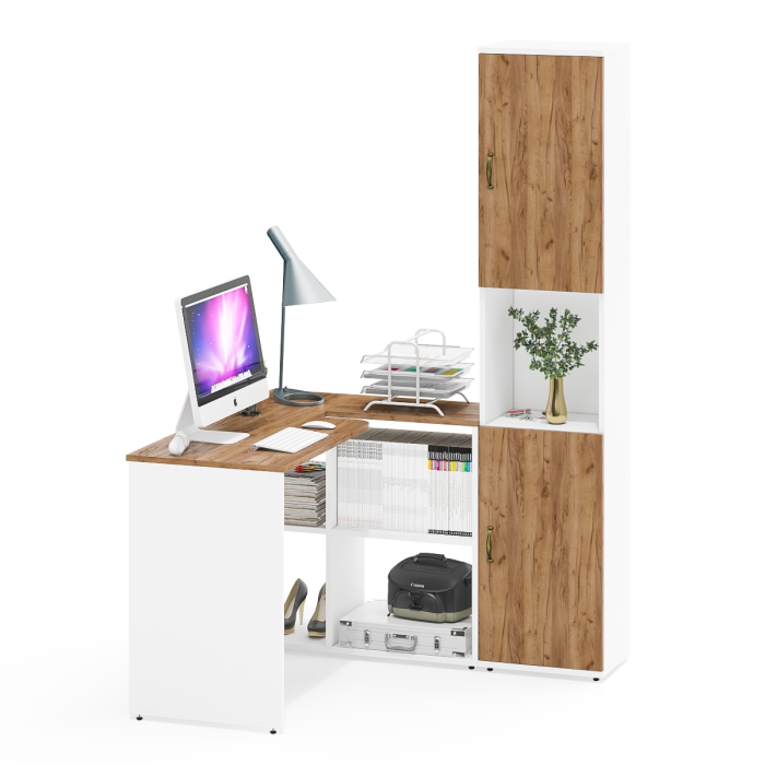 Домашние кабинеты, Рабочий стол-трансформер с пеналом для бумаг Лидер-8.