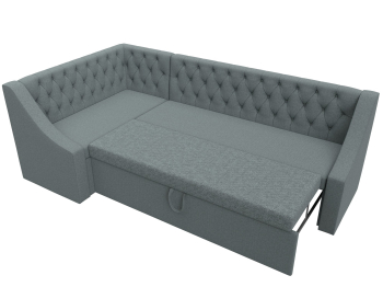 Диван кухонный угловой Мерлин левый угол, рогожка Амур