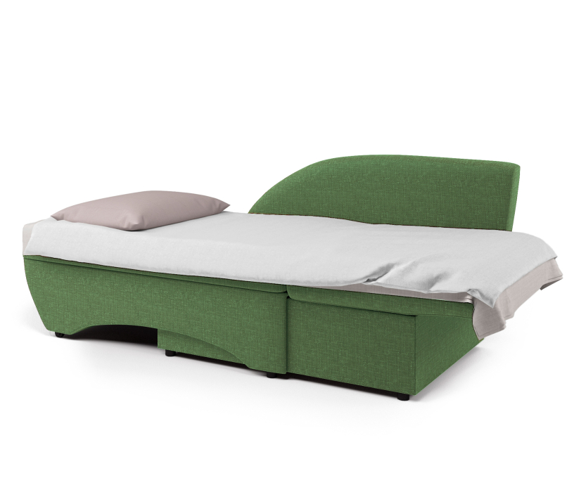 Диваны прямые кухонные, Кушетка Трио, правый рогожка/велюр