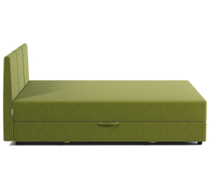 Кровать тахта односпальная с подъемным механизмом и матрасом Классика 100, велюр