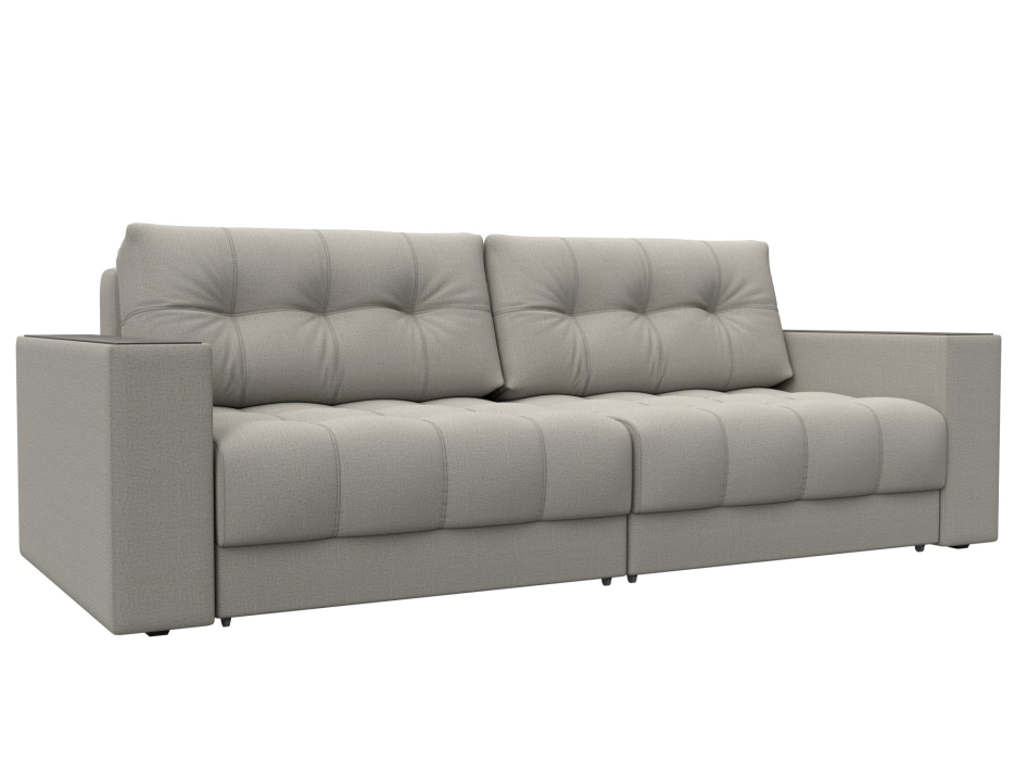 Диваны еврокнижки, Диван прямой с декором Лига-049 НПБ, рогожка Амур