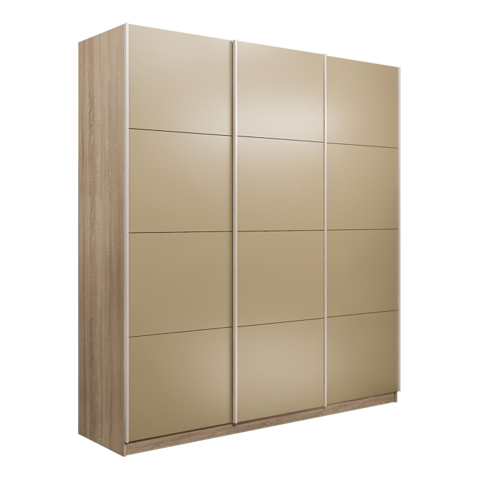 Шкафы-купе 3-х дверные, Шкаф-купе Эста 3-х дверный Стекла фисташка/Доводчик 240х66х240
