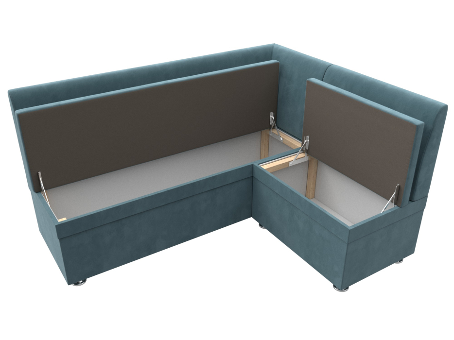 Диваны угловые кухонные, Диван кухонный угловой Уют правый угол, велюр