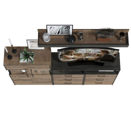 Набор мебели в гостиную с подсветкой серии Трувор № 9