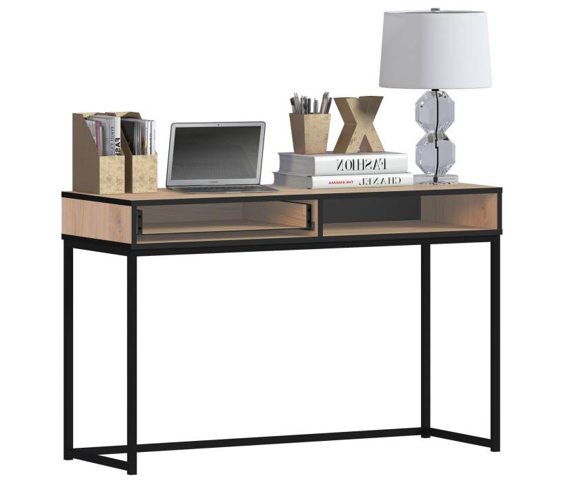 Домашние кабинеты, Лофт кабинет (стол+комод+шкаф) Дуб Минерва