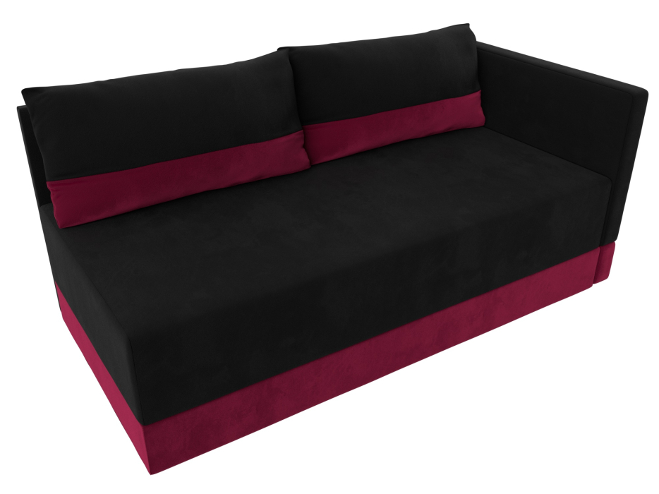 Кушетка диван, Кушетка Никас правая, микровельвет