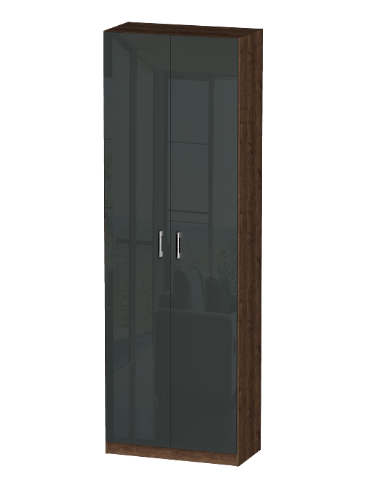 В спальню, Распашной шкаф Лайф с полками 80*40*240 Дуб экспрессив