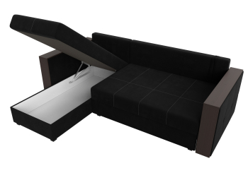 Угловой диван Валенсия Лайт левый угол, микровельвет