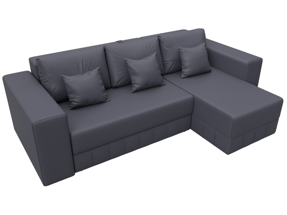 Диваны угловые в гостиную, Диван угловой Лига-076 угол универсальный, экокожа GRIFON