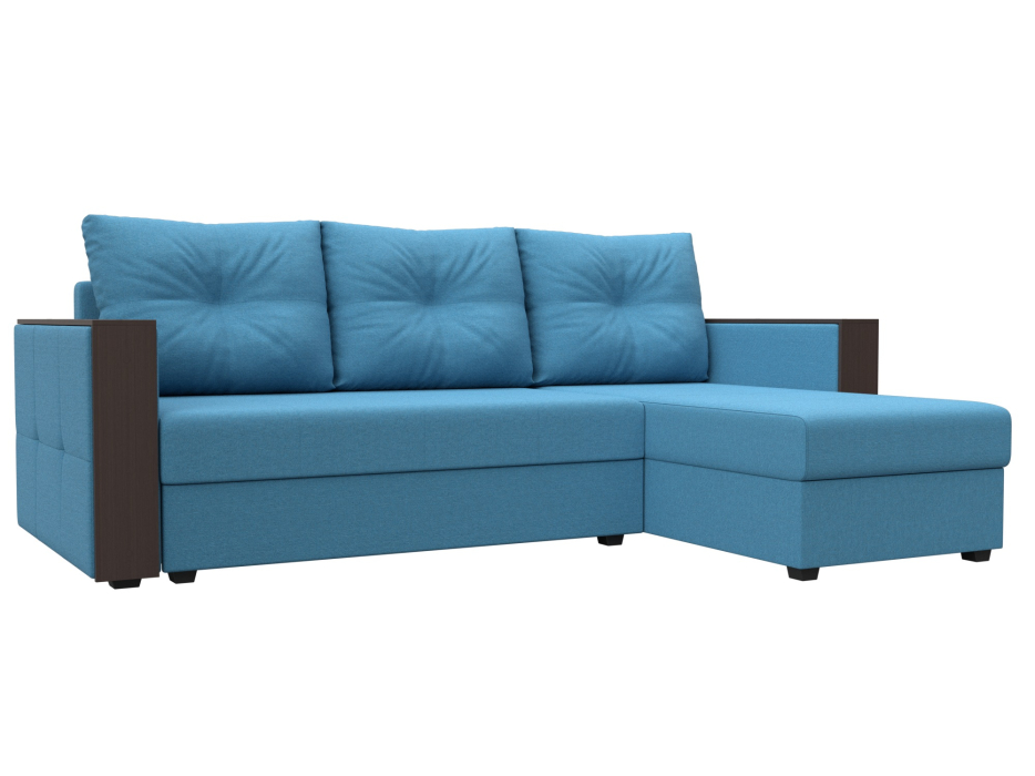 Диваны угловые в гостиную, Диван угловой Валенсия Лайт правый угол, рогожка Амур