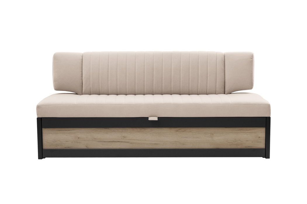 Диваны прямые кухонные, Прямой кухонный диван Парус 181 Дуб крафт серый