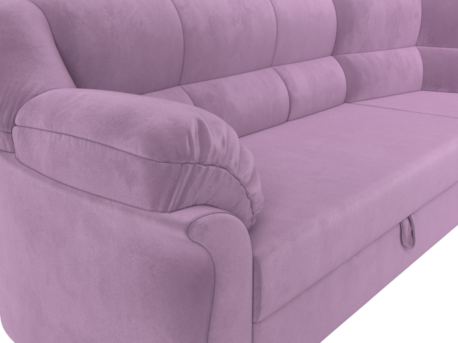 Диваны угловые в гостиную, Диван угловой Карнелла правый угол, микровельвет