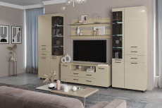 Стенки для гостиной, Модульная гостиная Грейс композиция 12  Ясень Асахи