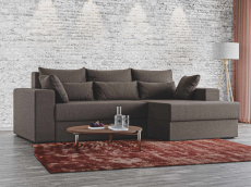 Диваны угловые в гостиную, Угловой диван Майами правый угол, рогожка