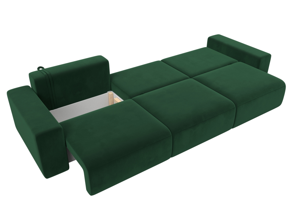 Диваны еврокнижки, Диван прямой Лига-036 Классик Лонг, велюр