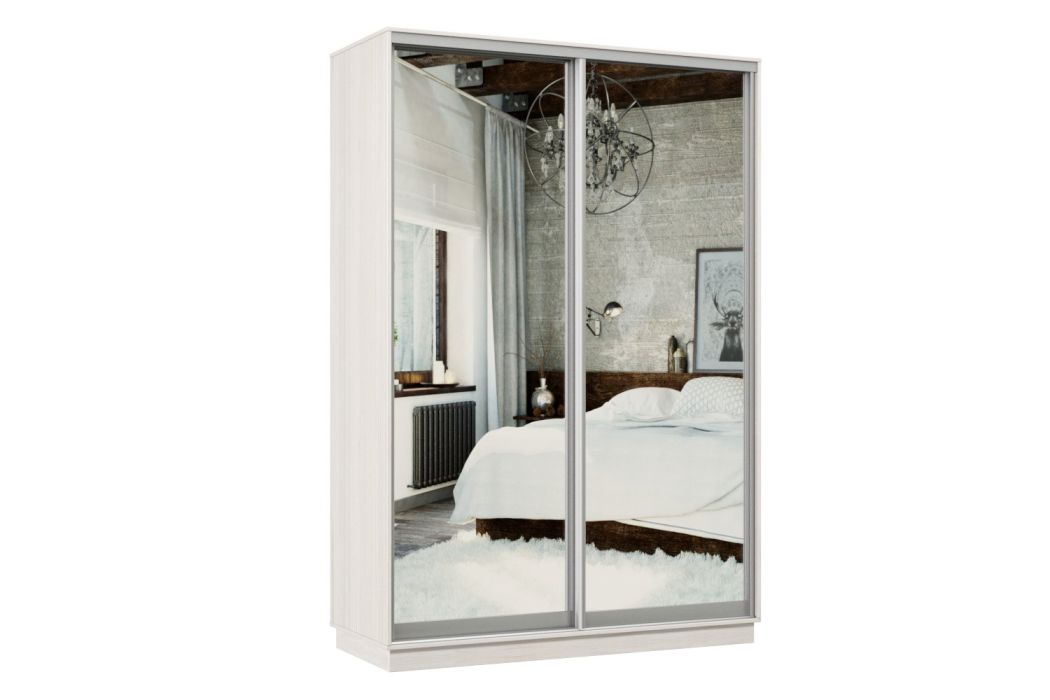 Шкафы-купе 2-х дверные, Шкаф-купе Премьер Лайт МИНИ 01 (01;01) двухдверный